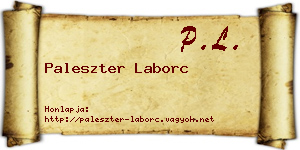 Paleszter Laborc névjegykártya